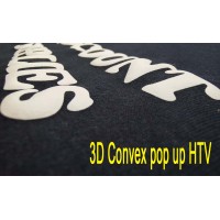 Puff Convex POP UP T-SHIRT GARMENT VINYL HEAT PRESS TRANSFER FILM ROLL Plotter Cutter 1m x 50cm