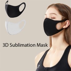Blank Ear loop 3D Face Mask Breathable Comfortable for Sublimation Blank Ear loop 3D Face Mask Breathable Comfortable for Sublimation