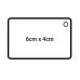 Blank Acrylic Keyring for Sublimation Heat Transfer Printing