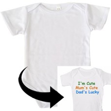 Blank Round Neck Baby Bodysuits Onesies for Sublimation ink Heat Press Printing Blank Round Neck Baby Bodysuits Onesies for Sublimation ink Heat Press Printing