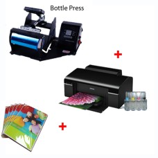 Bottle Heat Press + Printer (Sublimation ink included) + Sublimation paper Bottle Heat Press + Printer (Sublimation ink included) + Sublimation paper