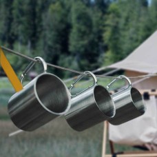 Blank Steel Camping Hiking Mug with Buckle Handle For Dye Sublimation Blank Steel Camping Hiking Mug with Buckle Handle For Dye Sublimation