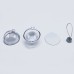Sublimation ink Blank Double Side Metal Sheet Christmas Baubles Transparent 83mm Diameter
