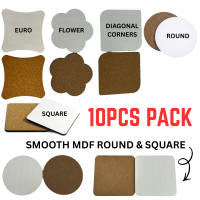 MDF Bar Coaster Dye Sublimation ink Heat press Transfer Printing - Cork Base (10pcs) MDF Bar Coaster Dye Sublimation ink Heat press Transfer Printing - Cork Base (10pcs)