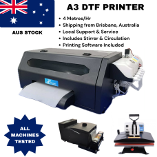 DTF XP600 Single Head A3 Printer + Powder Shaker and Oven Fully Auto All in One + 40x60 Swing Away Heat Press DTF XP600 Single Head A3 Printer + Powder Shaker and Oven Fully Auto All in One + 40x60 Swing Away Heat Press