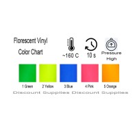 PU T-SHIRT GARMENT FLORESCENT VINYL HEAT PRESS TRANSFER FILM ROLL 1m x 50cm PU T-SHIRT GARMENT FLORESCENT VINYL HEAT PRESS TRANSFER FILM ROLL 1m x 50cm