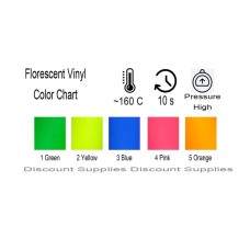 PU T-SHIRT GARMENT FLORESCENT VINYL HEAT PRESS TRANSFER FILM ROLL 1m x 50cm PU T-SHIRT GARMENT FLORESCENT VINYL HEAT PRESS TRANSFER FILM ROLL 1m x 50cm