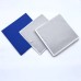 Blank Foldable Polyester Storage Box Container with Blue Lid for Sublimation Heat Press