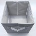 Blank Foldable Polyester Storage Box Container with Blue Lid for Sublimation Heat Press
