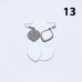 Blank Sublimation Metal Jewellery Assorted Bracelet Pendant Necklace Earring Badge Heat Press Blank Sublimation Metal Jewellery Assorted Bracelet Pendant Necklace Earring Badge Heat Press