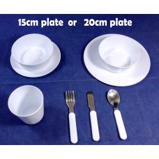 Polymer Plastic Kid Dinner Set BEST FOR SUBLIMATION INK
