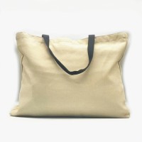 Linen Shoulder Tote Bag for dye sublimation heat transfer press printing 