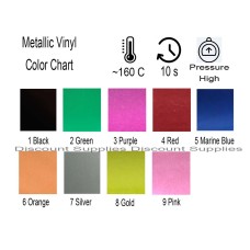 T-SHIRT Metallic GARMENT VINYL HEAT PRESS TRANSFER FILM Plotter Cutter 1m x 50cm T-SHIRT Metallic GARMENT VINYL HEAT PRESS TRANSFER FILM Plotter Cutter 1m x 50cm