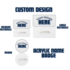 Custom Print Acrylic Name Badge Custom Print Acrylic Name Badge