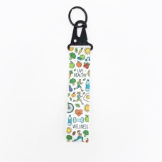 Blank Polyester Key Chain with Metal Ring and Carabiner for Sublimation Printing Heat Pressing Blank Polyester Key Chain with Metal Ring and Carabiner for Sublimation Printing Heat Pressing