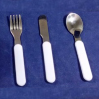 Kids Polymer Handle Stainless Steel Sublimation Fork/Knife/Spoon Cutlery Kids Polymer Handle Stainless Steel Sublimation Fork/Knife/Spoon Cutlery