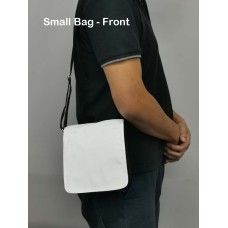 Black Shoulder Bag with white polyester Small 21x19cm Black Shoulder Bag with white polyester Small 21x19cm