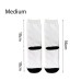 Blank Socks with Black in Heel and Toe for Sublimation Various Size Blank Socks with Black in Heel and Toe for Sublimation Various Size