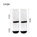 Blank Socks with Black in Heel and Toe for Sublimation Various Size Blank Socks with Black in Heel and Toe for Sublimation Various Size