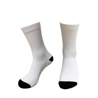 Blank Socks with Black in Heel and Toe for Sublimation Various Size Blank Socks with Black in Heel and Toe for Sublimation Various Size