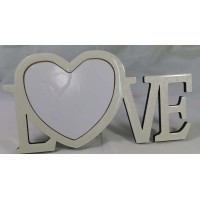 MDF Love Photo Frame Love Shape 400x 210 mm, 18 mm thick