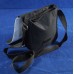 Black Shoulder Bag with white polyester Small 21x19cm Black Shoulder Bag with white polyester Small 21x19cm