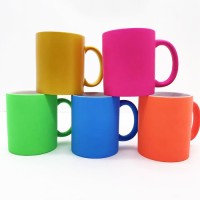 Sublimation Full Colour MUG Fluorescence Neon 11oz with Gift Box for mug cup press Sublimation Full Colour MUG Fluorescence Neon 11oz with Gift Box for mug cup press