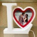 2 in 1 Magic Mirror and LED Light Photo Frame LOVE SHAPE for Dye Sublimation Printing 2 in 1 Magic Mirror and LED Light Photo Frame LOVE SHAPE for Dye Sublimation Printing