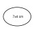 Oval large  + $0.50 
