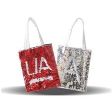 Sequin Linen Shoulder Tote Shopping Bag for dye sublimation heat transfer press printing Sequin Linen Shoulder Tote Shopping Bag for dye sublimation heat transfer press printing