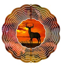 Blank Metal Spinning Spinner Wind Chimes Decorative Hanging for Sublimation Printing
