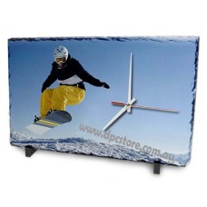 CLOCK PHOTO SLATE RECTANGLE 22x16cm / 25x17cm / 30x20cm, SH18 / SH55A / SH69A