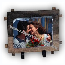 SUBLIMATION PHOTO SLATE WITH WOOD EDGE 12X17CM SH38