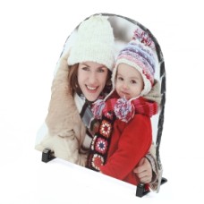 SUBLIMATION ROCK PHOTO SLATE HALF OVAL 30X30CM SH30