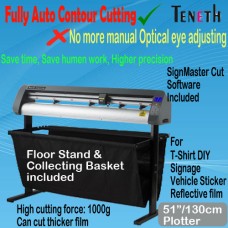 51" 130CM ARMS FULLY AUTO CONTOUR VINYL CUTTER PLOTTER SIGN STICKER CUTTING